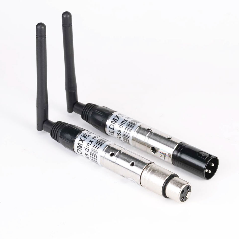2.4G DMX512 Signal Wireless Transmitter with 126CH Frequency 3 Pin XRL Connector