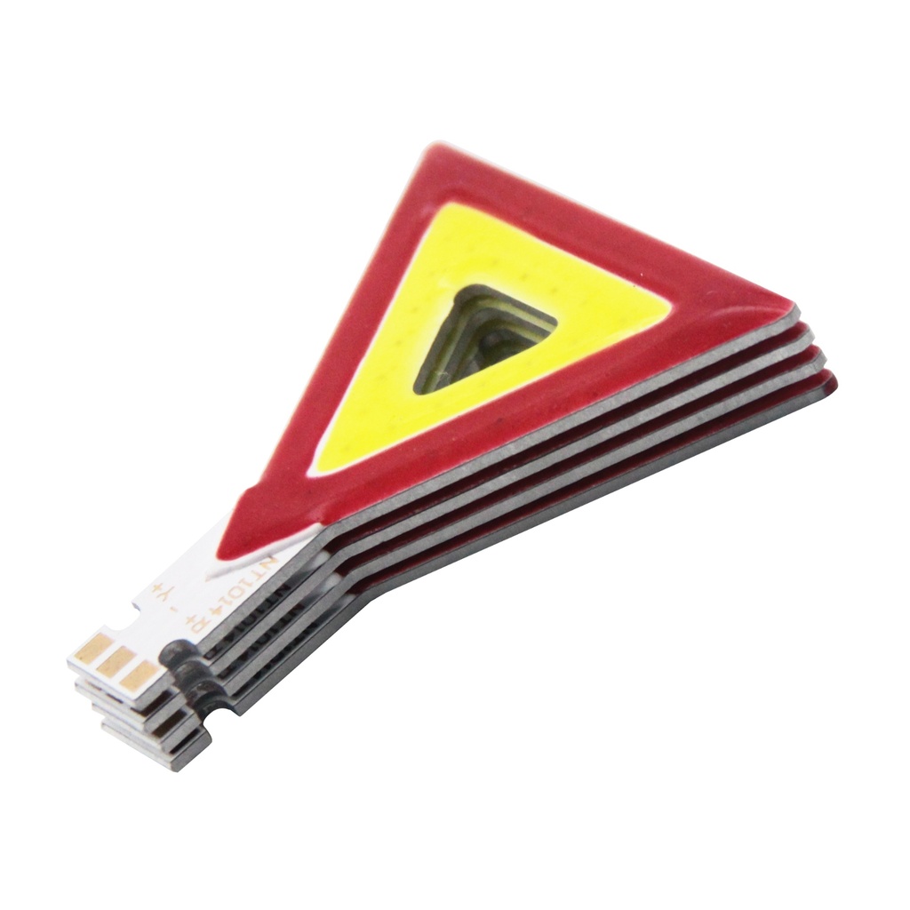  2W Triangle COB LED Panel Strip Light 44*36*36mm DC 3V 600mA Red Yellow