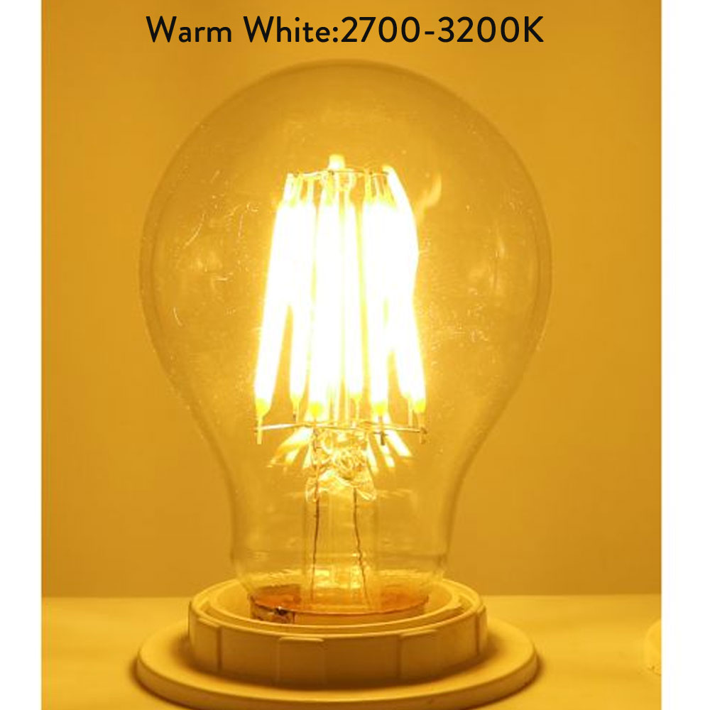 2W 4W 6W 8W E27 B22 A60 LED Edison Bulb AC220V Home Light LED Filament Light Bulb