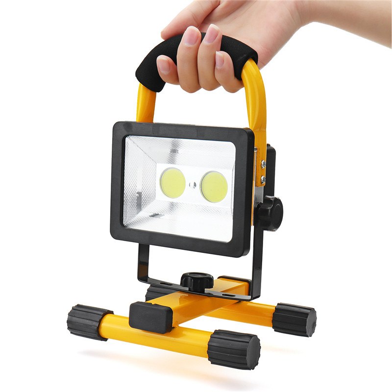 30W Recharge Portable COB LED Floodlight Lithium 18650 Battery Outdoor Working Light