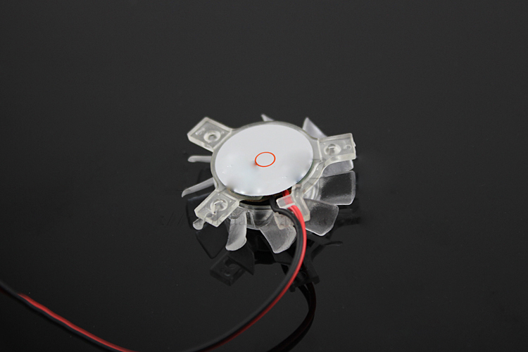 36mm Diameter 2P Mini Transparent Card Fans LED Heatsink