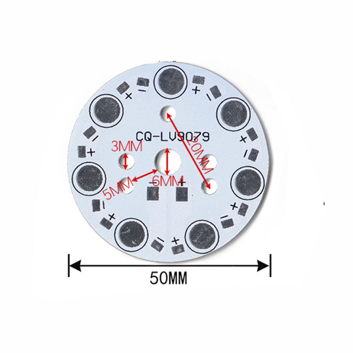 32mm/50mm/70mm/90mm 3/5/7/12/15LEDs Aluminum Base Plate PCB Board