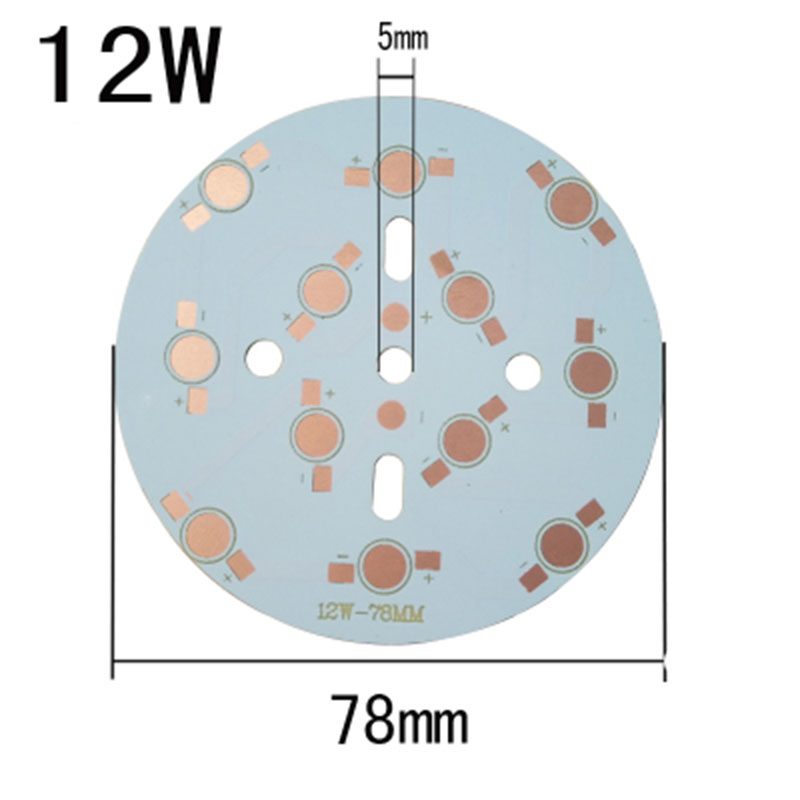 32mm/50mm/70mm/90mm 3/5/7/12/15LEDs Aluminum Base Plate PCB Board