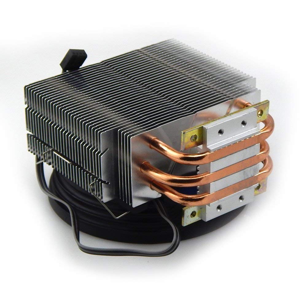 3 Copper Pipe Heatsink With Fan for 100W LED 