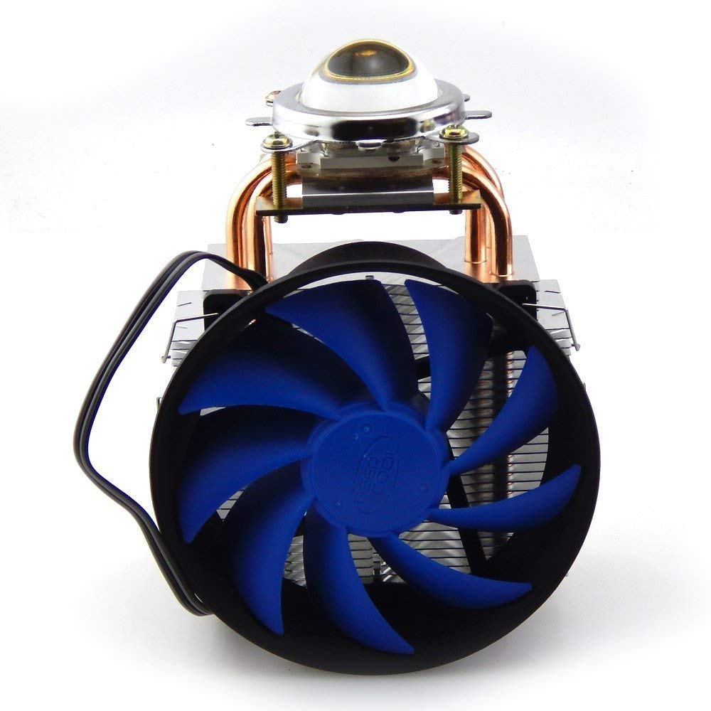 3 Copper Pipe Heatsink With Fan for 100W LED 