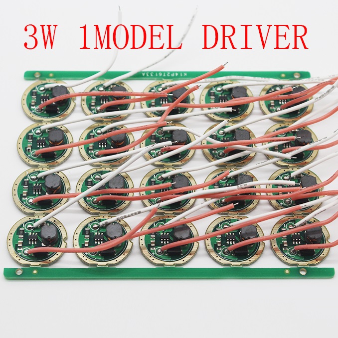 3W 16mm 20mm LED Driver Input DC 1.5-3.7V Output 3-3.7V 600-700mA 1 Mode