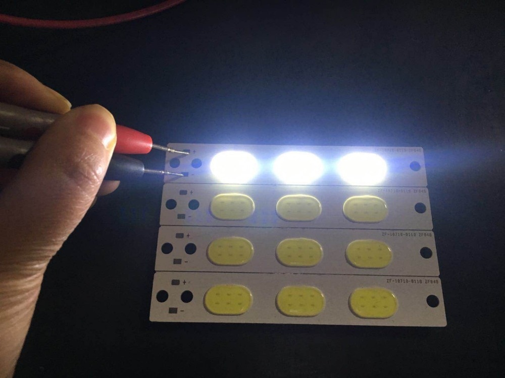 3.6W LED COB Light Module 107*18mm DC 3V White 