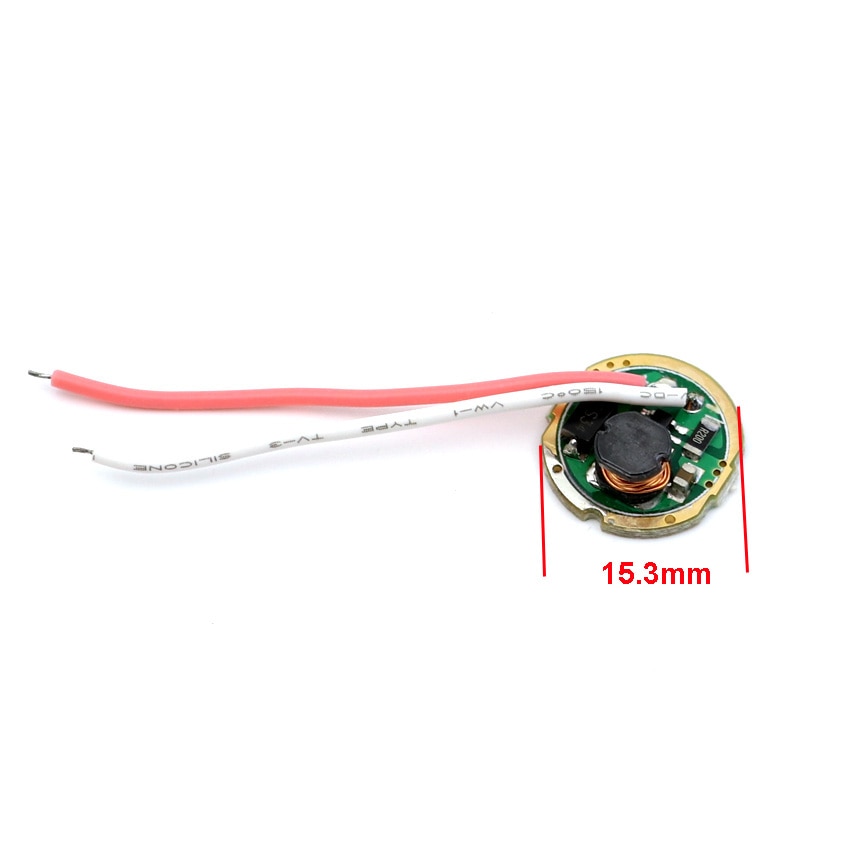 3W 15.3mm LED Q5 LED Emitter Flashlight Driver 1.5-3V input 700mA output Circuit Board