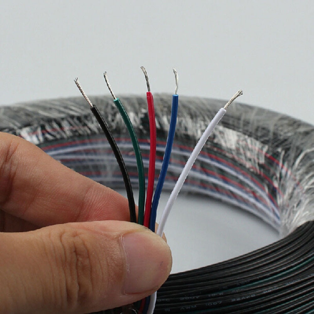 4 PIN RGB LED Wire Cable For RGB /RGBW /Single Color 5050 3528 LED Strip Light
