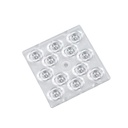 50x50mm LED Module Lens 12pcs LEDs 145-65° For SMD 3030