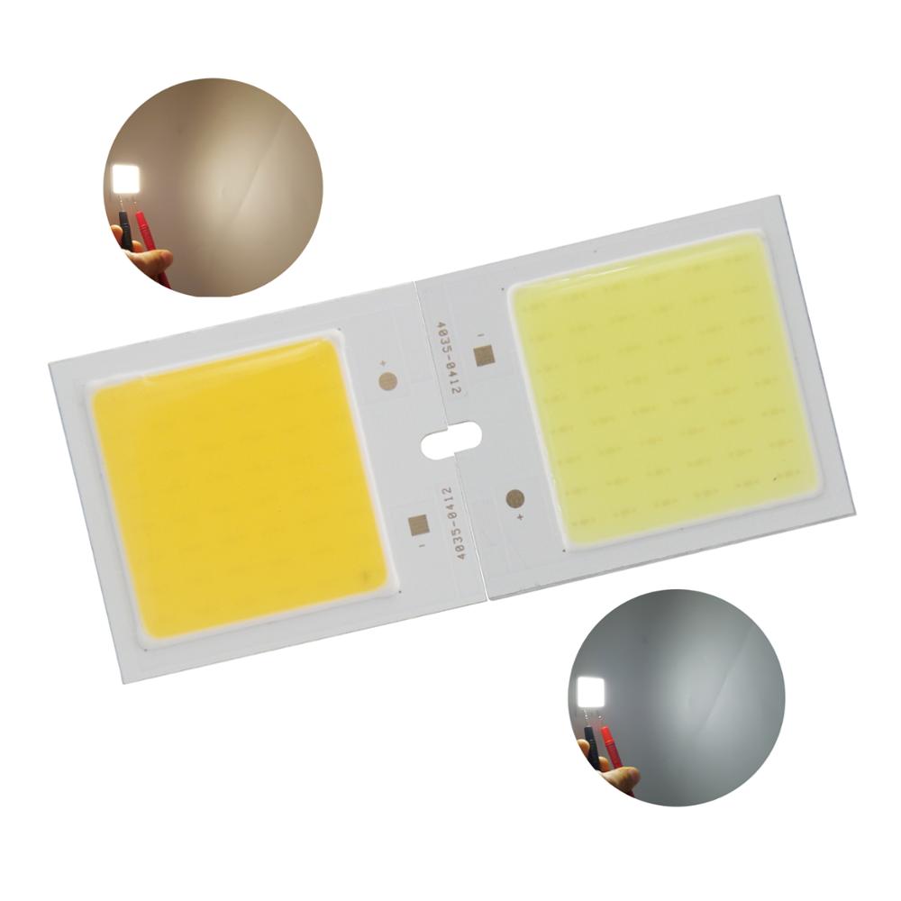 3W 6W LED COB Light Module 40*35mm DC 12-14V Warm White/ White 