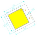 3W 6W LED COB Light Module 40*35mm DC 12-14V Warm White/ White 