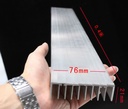 400*76*21mm Aluminum Heatsink for 8*3W or 25*1W Power LED