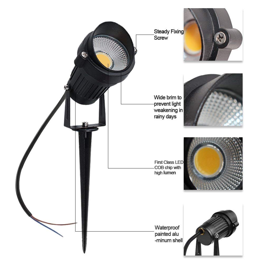 5W 10W AC110V/220V DC12V Mini LED Floodlight LED Lawn Light