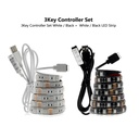 5V 5050 SMD RGB LED Strip with USB Controller For TV Background Lighting Music Control / Bluetooth / RF 17Key / mini 3Key Set