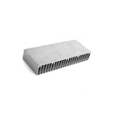 600*150*20mm Rectanglular Aluminum Heatsink Grating Plate Type