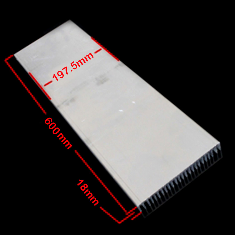 600*197.5*18mm Aluminum Heatsink 35*3W or 100*1W Power LED