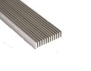 600*44*11mm Rectangular Aluminum Heatsink Grating Plate Type