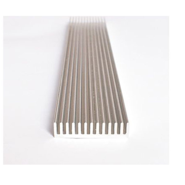 600*44*11mm Rectangular Aluminum Heatsink Grating Plate Type