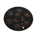 6LEDs/7LEDs/9LEDs/12LEDs Black Aluminum Base Plate PCB Board