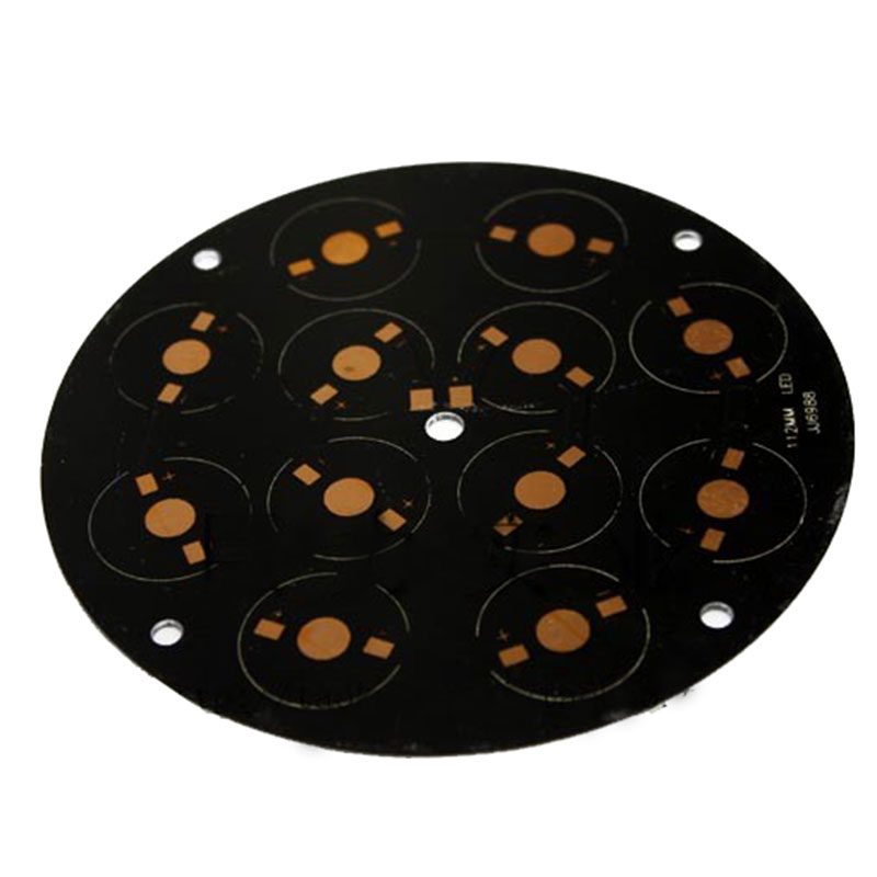 6LEDs/7LEDs/9LEDs/12LEDs Black Aluminum Base Plate PCB Board