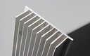 600*73*24.5mm Rectangular Aluminum Heatsink Comb Type
