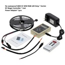 6803 IC Dream Color RGB LED Strip 5050 30LED/m IP67 Waterproof 5M + 133 Program RF Magic Controller + Adapter