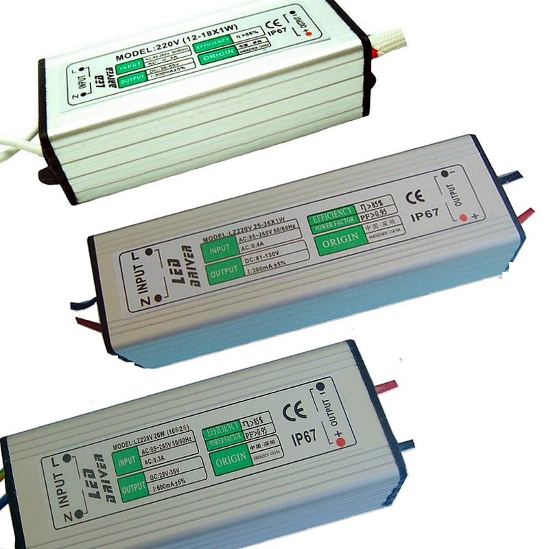 8-12W 12-18W 18-25W 25-36W 300mA LED Constant Current Driver AC85-265V Input Isolated Power Adapter