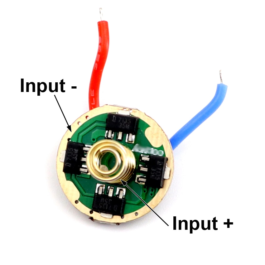 7135 x 8/6 /4 /3 Chip 17mm Driver Board Circuit Board for T6/U2/XML2/XPL LED 18650 flashlight with Mode Memory