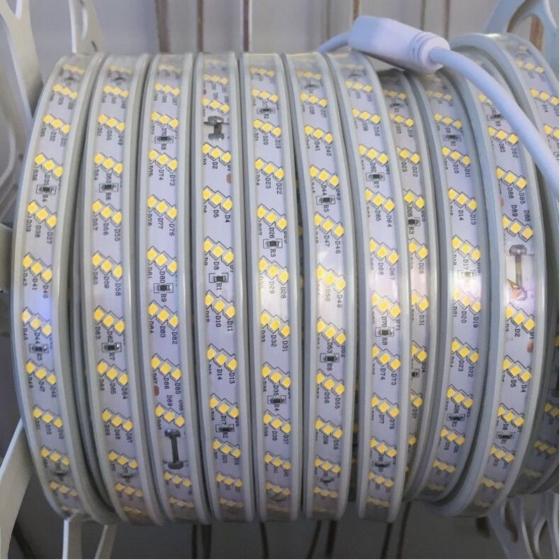 AC 220V 2835 SMD LED Flexible Strip 180LEDs/m Three Row Emitting White/Warm White/Netural White