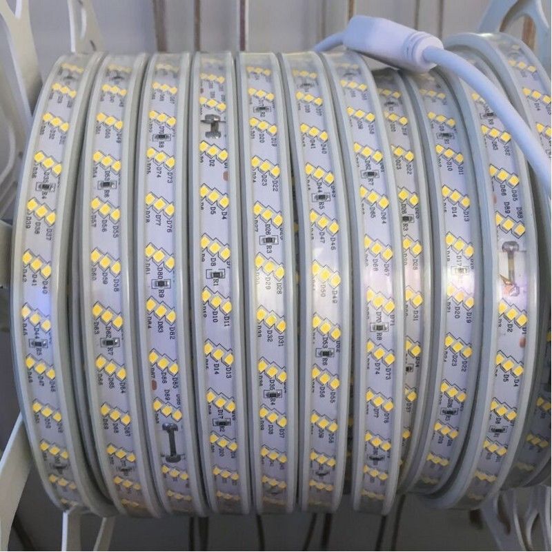 AC 220V 2835 SMD LED Flexible Strip 180LEDs/m Three Row Emitting White/Warm White/Netural White