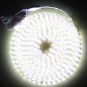 AC 220V 5050 SMD LED Flexible Strip 60LEDs/m Tinned Copper Wire Emitting White/Warm White