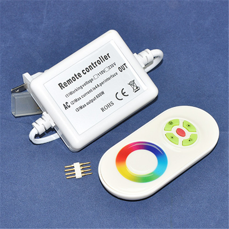 AC110V/AC220V RF Half Touch Remote LED RGB Controller for High Voltage Strips