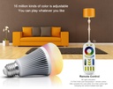 AC85-265V 2.4G Wireless E27 8W RGBWW+ Color Temperature Dimmable 2 in 1 Smart MiLight LED Bulb