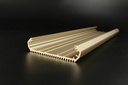 T6 Series Aluminum Heatsink Profile Oxidized Golden Special for Aquarium Light