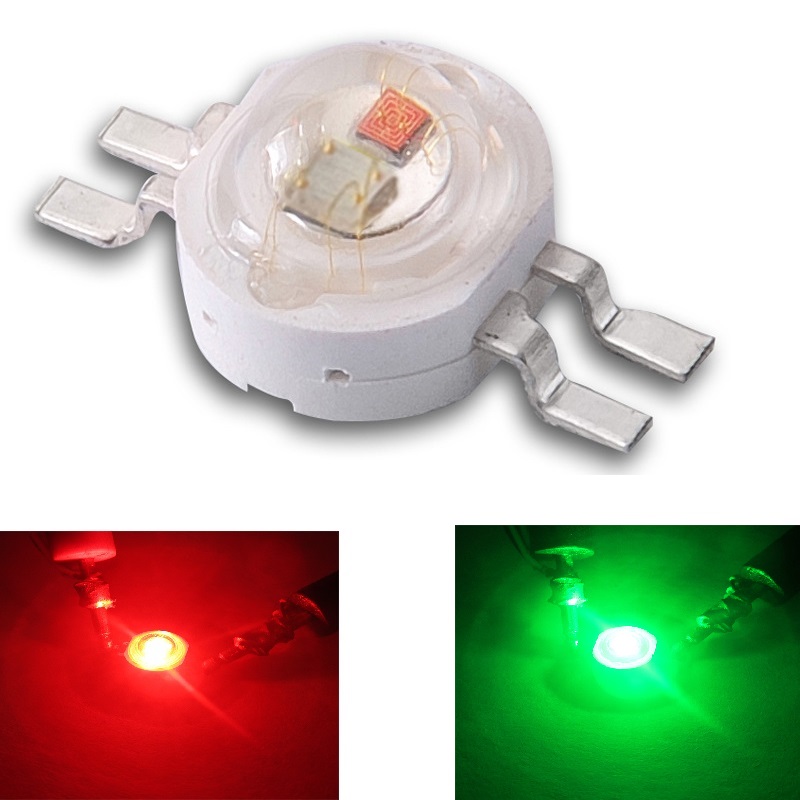 Double Color LED Emitter Red Green Blue Yellow White Led Cob Chip Light Bead