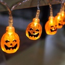 Battery Powered LED Halloween Pumpkin Light String 1.5M/2M/3M/4M/5M