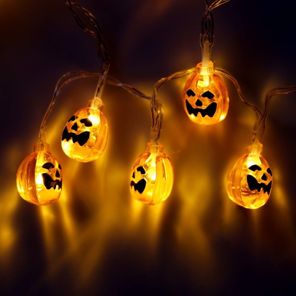 Battery Powered LED Halloween Pumpkin Light String 1.5M/2M/3M/4M/5M