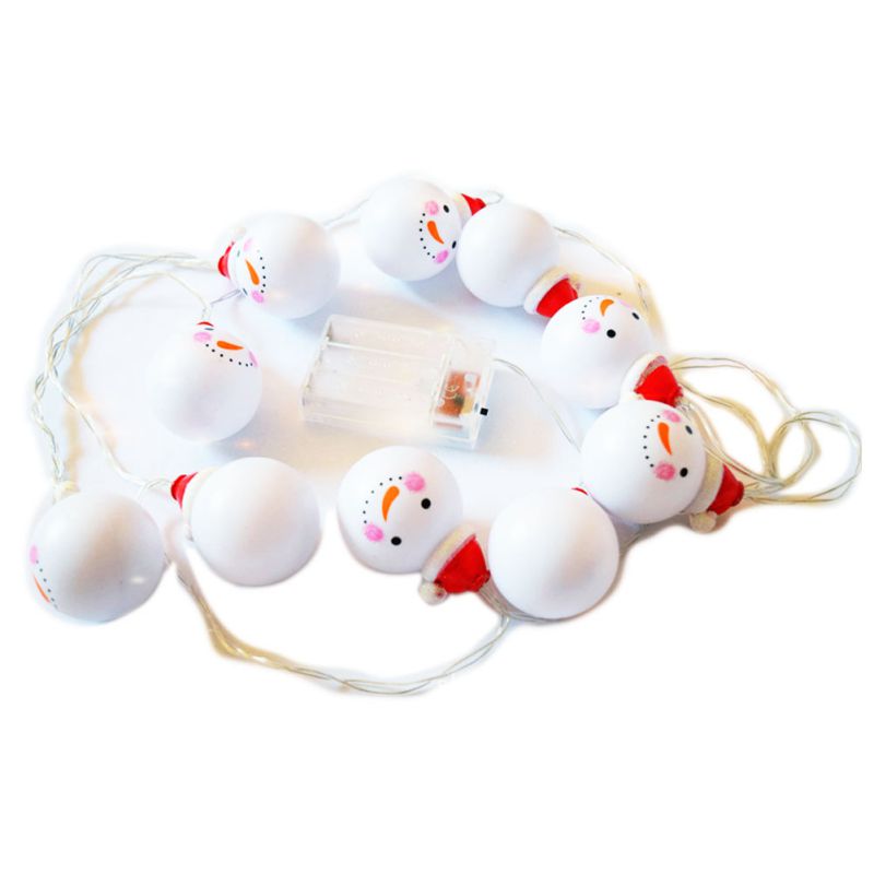 Battery Powered LED Christmas Snowman Light String 1.5M/3M/4.5M