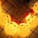 Battery Powered LED Christmas Snowman Light String 1.5M/3M/4.5M