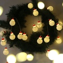 Battery Powered LED Christmas Snowman Light String 1.5M/3M/4.5M