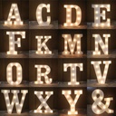 Battery Powered LED Letter/Numeric Shape Novelty Fairy Light