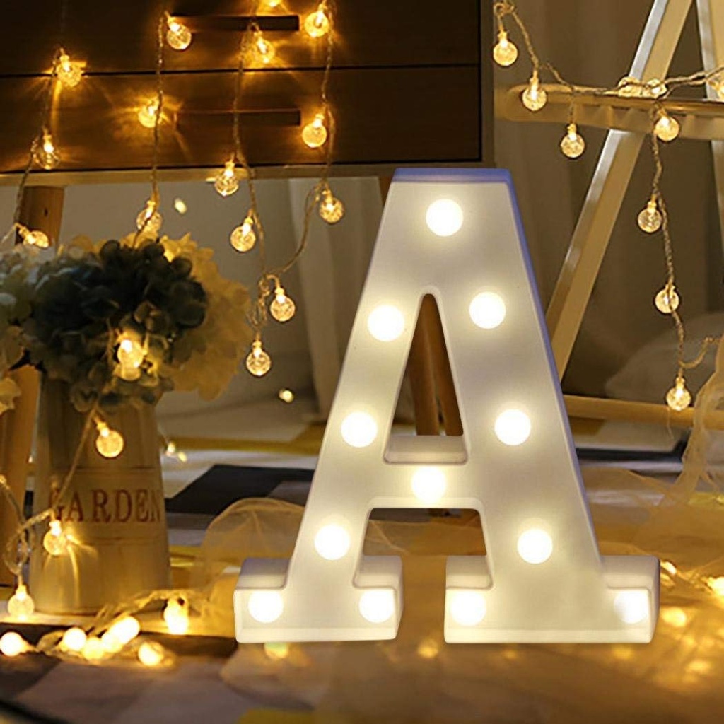 Battery Powered LED Letter/Numeric Shape Novelty Fairy Light