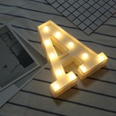 Battery Powered LED Letter/Numeric Shape Novelty Fairy Light