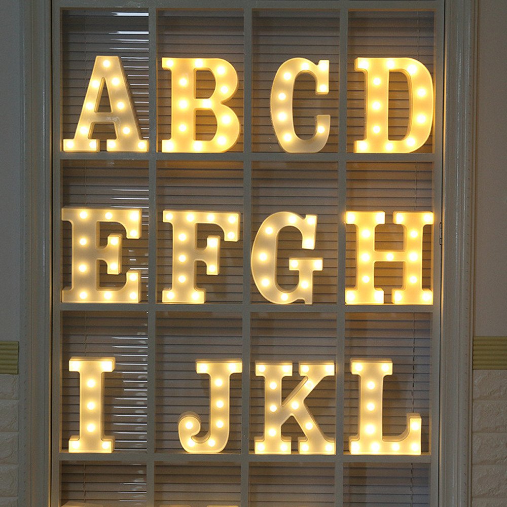 Battery Powered LED Letter/Numeric Shape Novelty Fairy Light