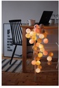 Battery Powered LED Cotton Ball Light String 3M