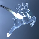 Battery Powered LED Elk Jumping Reindeer Light String Remote Control 3M/6M