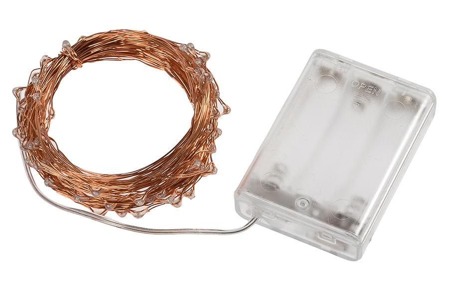 Battery Powered LED Fairy Light String Copper Wire 5/10/20M 8 Modes