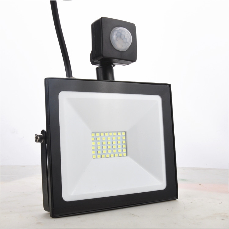 LED Floodlight With PIR Motion Sensor 10W 20W 30W 50W 100W LED Outdoor Garden Housing Flood Light 2