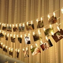 Battery Powered LED Photo Clip Light String 1.5/2/3/4/5/10M